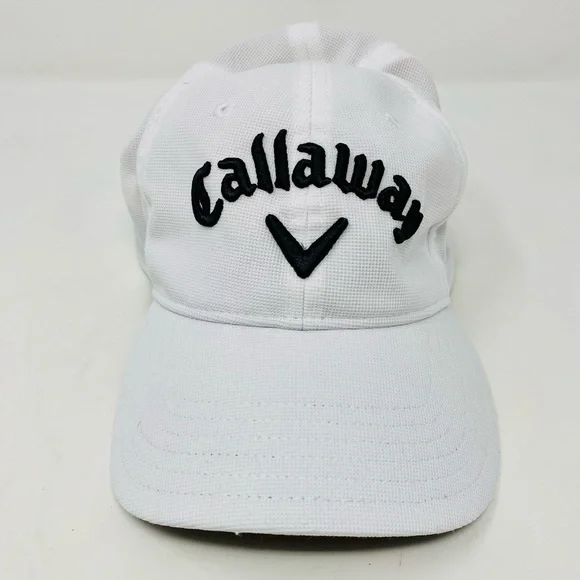 Mens Callaway White Mesh Golf Hat - Picture 1 of 6